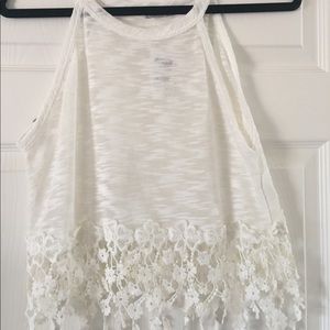 Cropped top with fringe